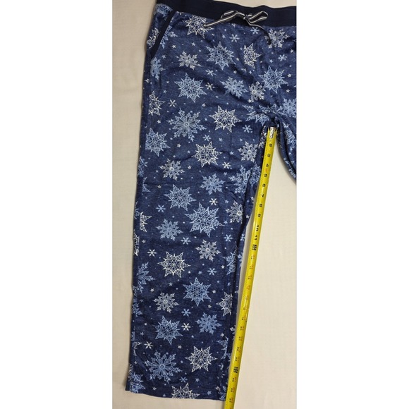 Nautica Women's Blue w Snowflakes Fleece 2 Piece Pajama Set. New. Size L - Picture 16 of 16